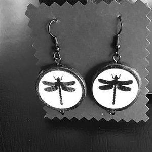 Dragonfly earrings! New handmade by lh!